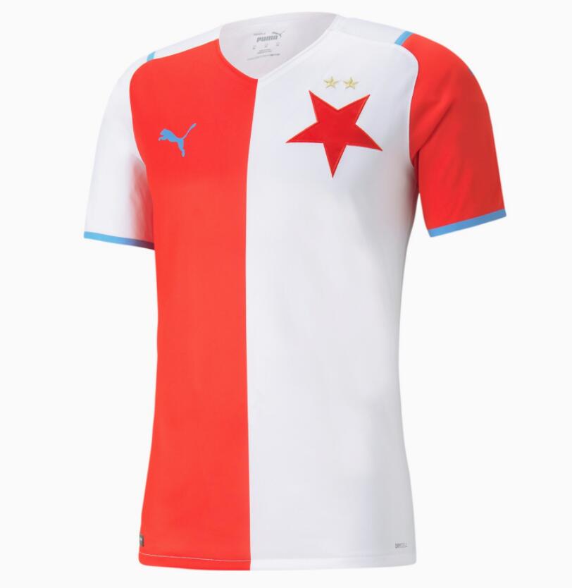 2021/22 Slavia Praha Home Kit Soccer Jersey